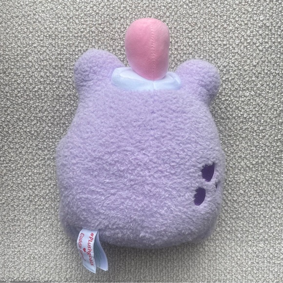 Cuddle Barn Plush Goals Boba Frog Plushie Stuffed Animal Fuzzy Purple Pink - Picture 4 of 5